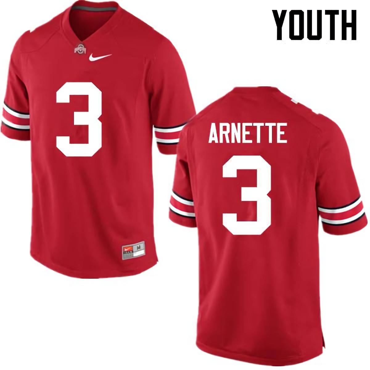 Damon Arnette Ohio State Buckeyes Youth NCAA #3 Nike Red College Stitched Football Jersey SXI4156FR